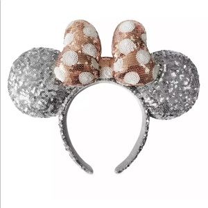 Disney Silver and Gold Minnie Ears